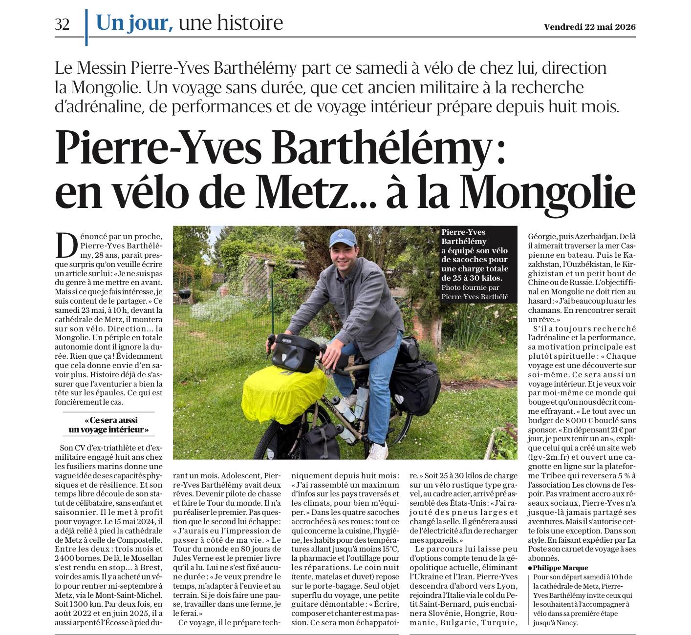 Article du Républicain Lorrain du 22 Juin 2026
